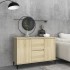Aparador madera contrachapada color roble Sonoma 104x35x70