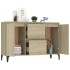 Aparador madera contrachapada color roble Sonoma 104x35x70
