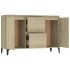 Aparador madera contrachapada color roble Sonoma 104x35x70