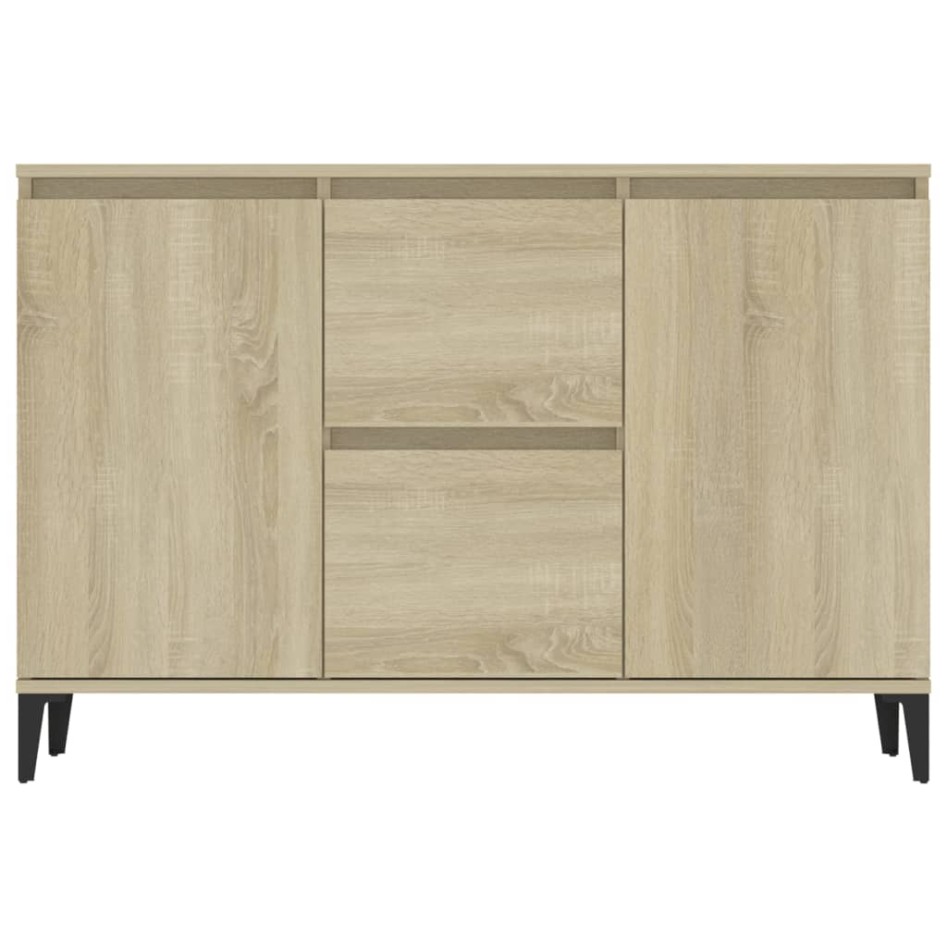 Aparador madera contrachapada color roble Sonoma 104x35x70