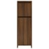 Armario de baño madera contrachapada roble marrón 30x30x95