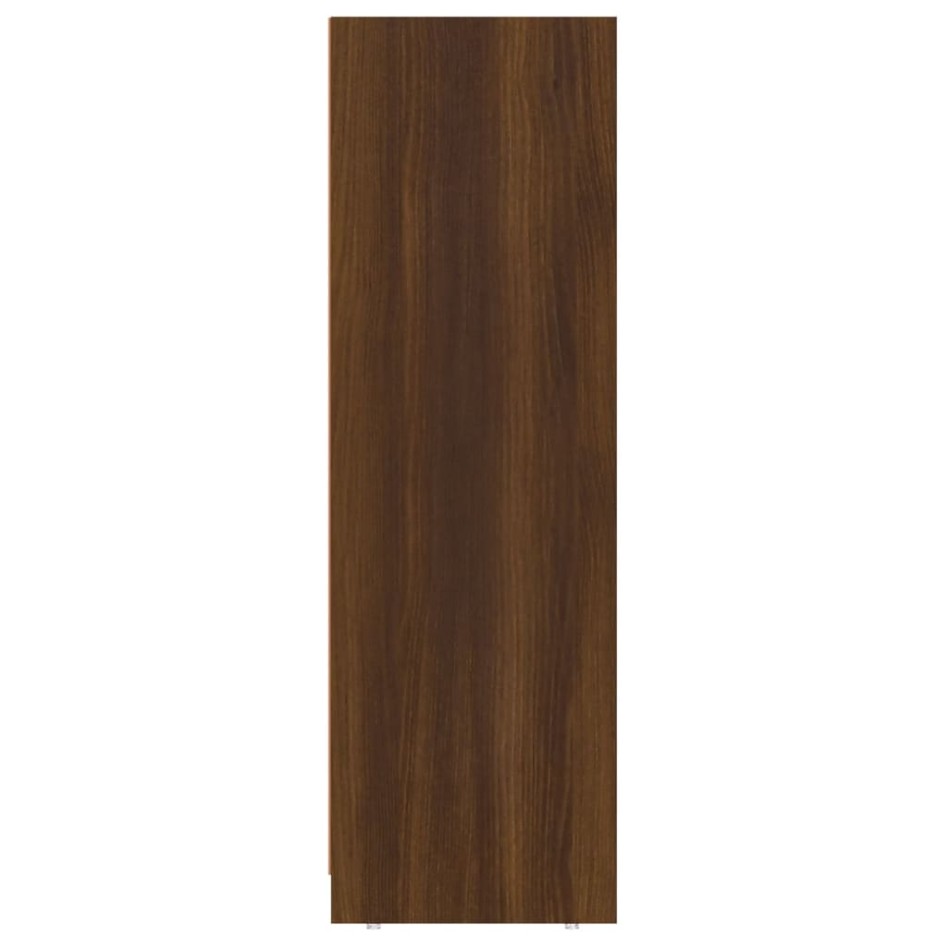 Armario de baño madera contrachapada roble marrón 30x30x95