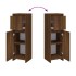 Armario de baño madera contrachapada roble marrón 30x30x95