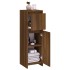 Armario de baño madera contrachapada roble marrón 30x30x95