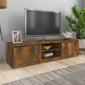 Mueble para TV madera contrachapada roble ahumado