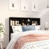 Mueble cabecero negro 120x19x103,5