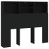 Mueble cabecero negro 120x19x103,5