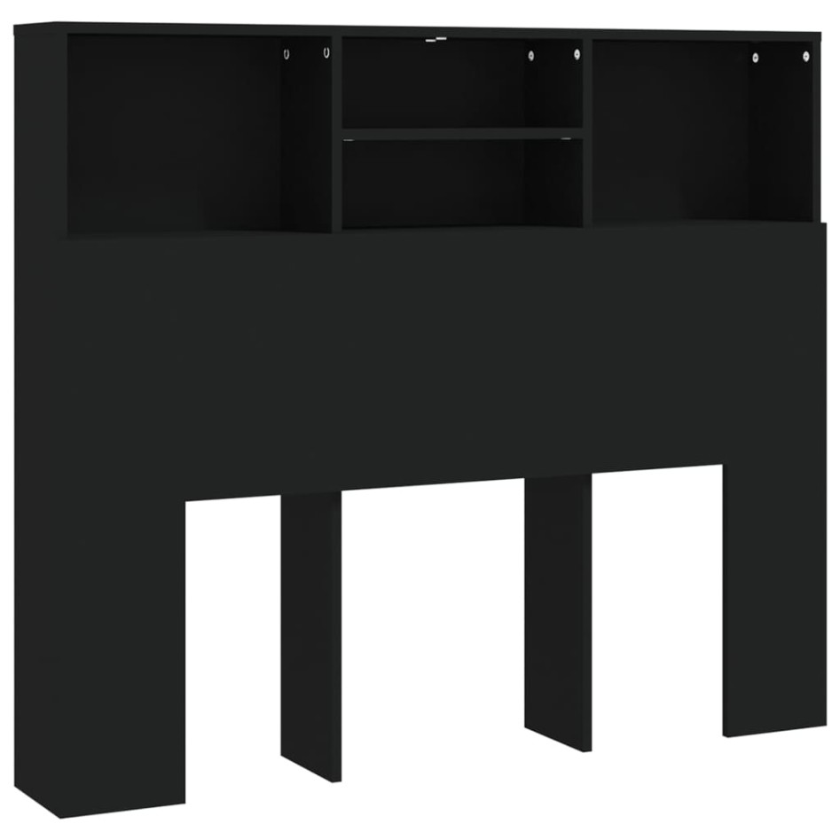 Mueble cabecero negro 120x19x103,5