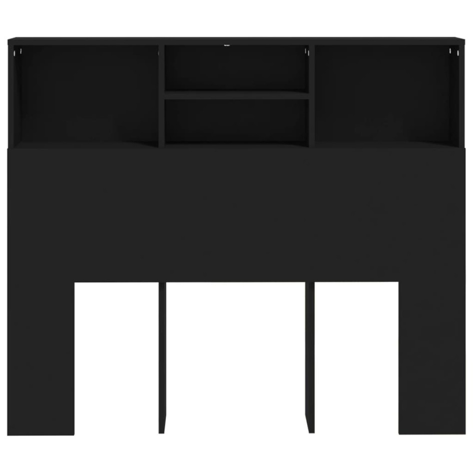 Mueble cabecero negro 120x19x103,5