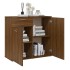 Aparador de madera contrachapada roble marrón 80x36x75