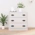 Aparador de madera contrachapada blanco 70x35,5x67,5