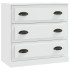 Aparador de madera contrachapada blanco 70x35,5x67,5
