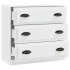 Aparador de madera contrachapada blanco 70x35,5x67,5