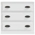 Aparador de madera contrachapada blanco 70x35,5x67,5