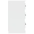 Aparador de madera contrachapada blanco 70x35,5x67,5