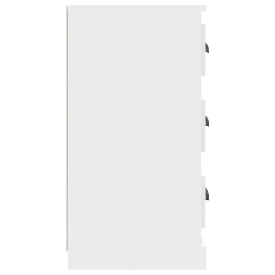 Aparador de madera contrachapada blanco 70x35,5x67,5