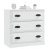 Aparador de madera contrachapada blanco 70x35,5x67,5