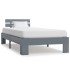 Estructura de cama sin colchón madera de pino gris 90x200