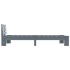 Estructura de cama sin colchón madera de pino gris 90x200