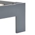 Estructura de cama sin colchón madera de pino gris 90x200