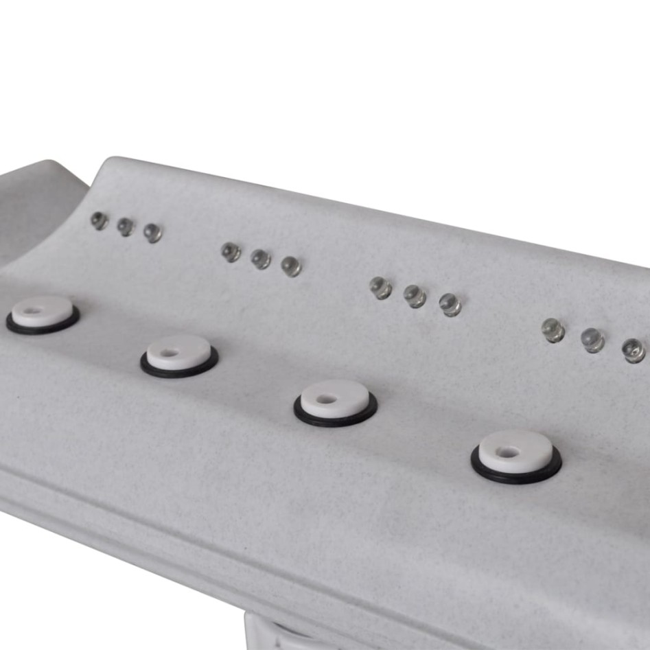 Cascada de fuente de piscina con luces