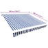 Toldo de lona azul y blanco 500x300