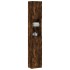 Armario baño madera de ingeniería roble ahumado 32x25,5x190