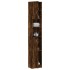 Armario baño madera de ingeniería roble ahumado 32x25,5x190