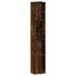 Armario baño madera de ingeniería roble ahumado 32x25,5x190
