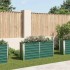 Arriate de jardín de acero galvanizado verde 160x40x77