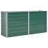 Arriate de jardín de acero galvanizado verde 160x40x77