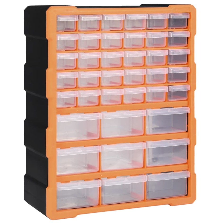 Organizador multicajones con 39 cajones 38x16x47