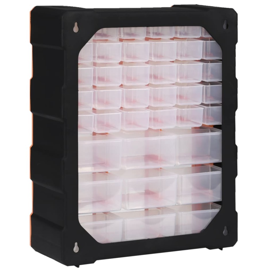 Organizador multicajones con 39 cajones 38x16x47
