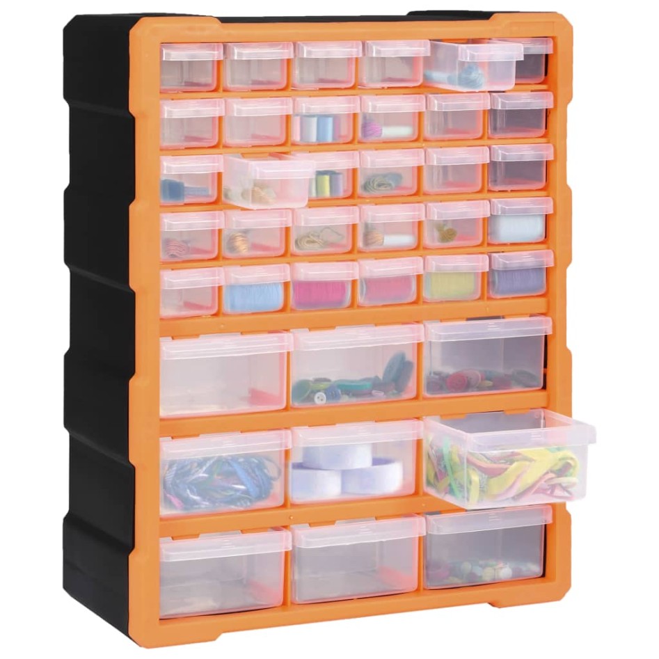 Organizador multicajones con 39 cajones 38x16x47