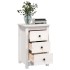 Mesita de noche madera maciza de pino blanco 40x35x61,5