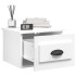 Mesitas de noche de pared 2 uds blanco 41,5x36x28