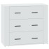Aparador de madera contrachapada blanco 80x33x70