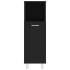 Armario de baño madera contrachapada negro 30x30x95