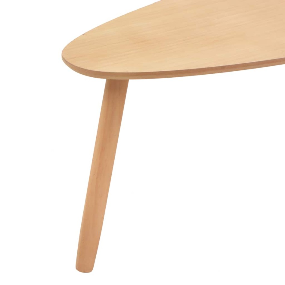 Set de mesas de centro 2 unidades madera maciza de pino