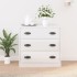 Aparador madera contrachapada blanco brillante 70x35,5x67,5