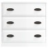 Aparador madera contrachapada blanco brillante 70x35,5x67,5