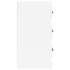 Aparador madera contrachapada blanco brillante 70x35,5x67,5