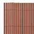 Valla de jardín de doble cara PVC marrón 90x500