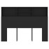 Mueble cabecero negro 140x19x103,5
