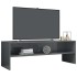Mueble de TV madera contrachapada gris brillante 120x40x40