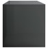 Mueble de TV madera contrachapada gris brillante 120x40x40