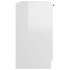Armario de baño contrachapado blanco con brillo 64,5x33,5x59