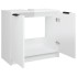 Armario de baño contrachapado blanco con brillo 64,5x33,5x59