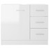 Armario para lavabo madera contrachapada blanco 63x30x54