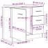 Armario para lavabo madera contrachapada blanco 63x30x54